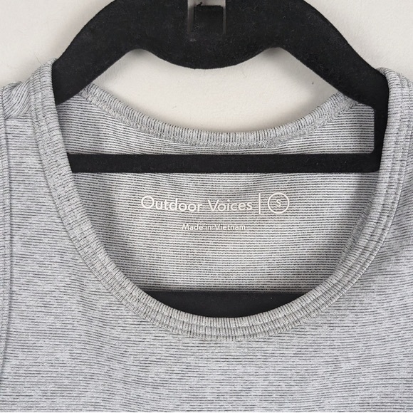 Outdoor Voices Athena Crop top grey small , yoga Pilates Workout Bra top - Picture 7 of 10